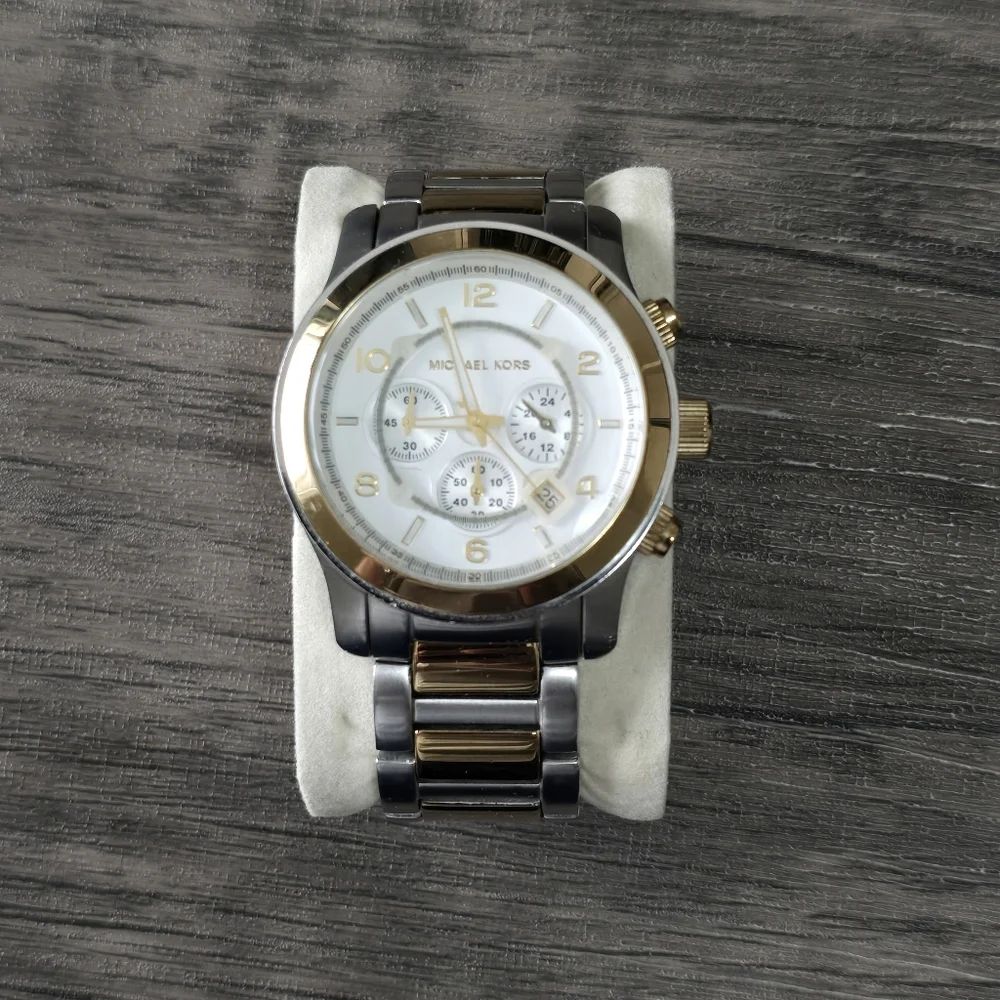 Michael‎ Kors Bradshaw Silver & Rose Gold Tone Silver Dial Men's Watch MK8176